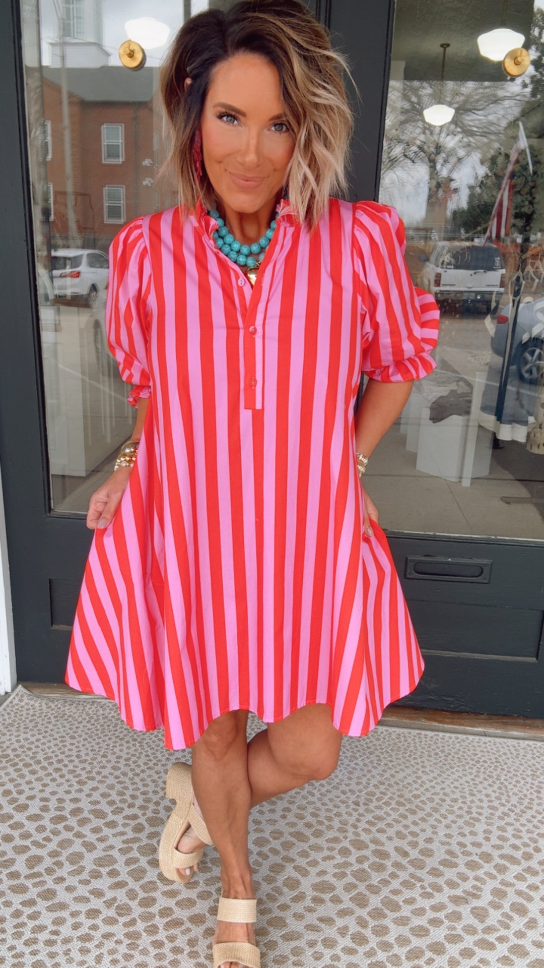 The Madison Stripe Shift Dress