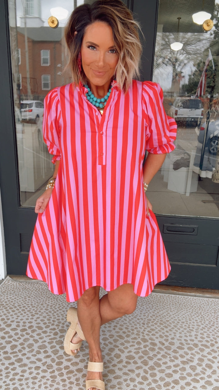 The Madison Stripe Shift Dress