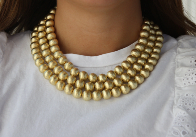 Accessory Concierge - Brushed Metal Bead Necklace