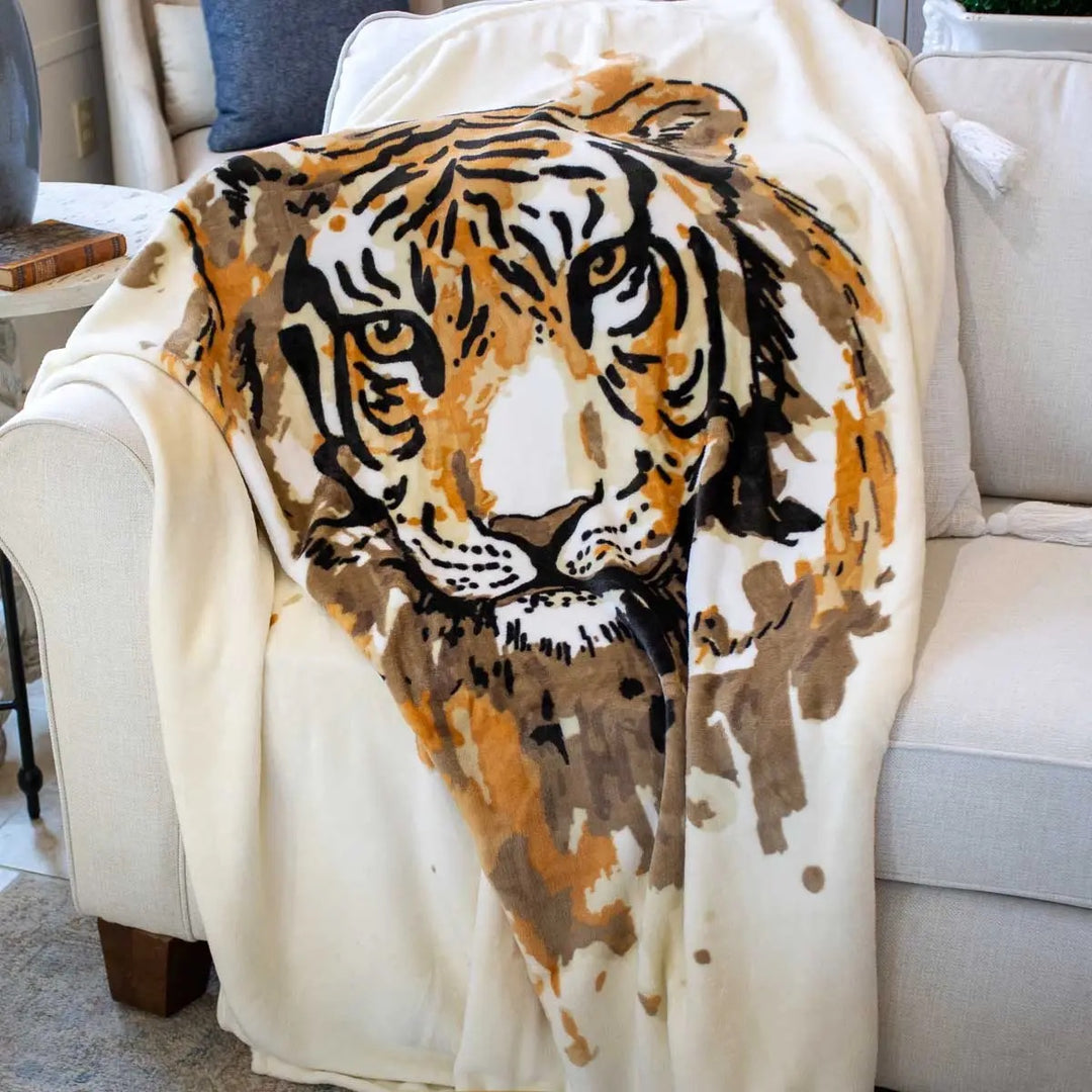 The Tiger Love Throw Blanket