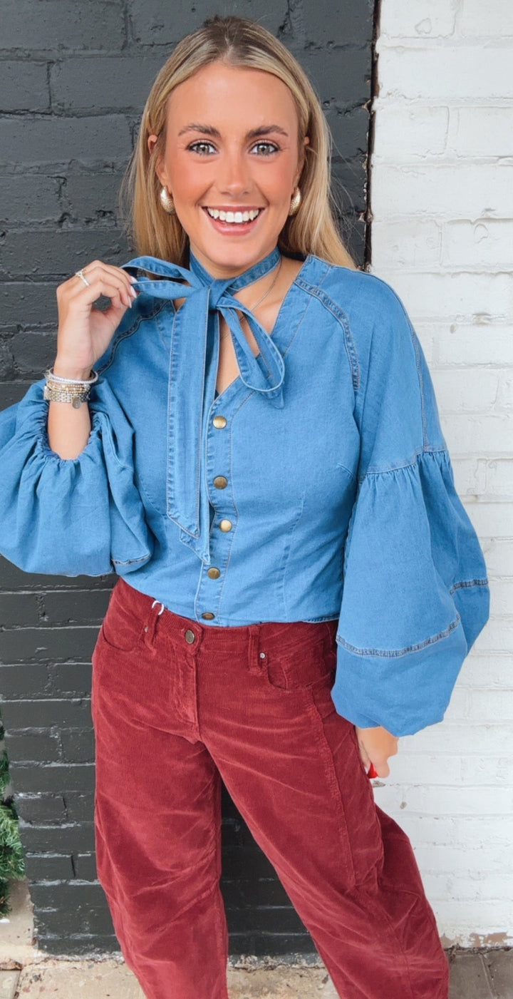 The Free Day Denim Top