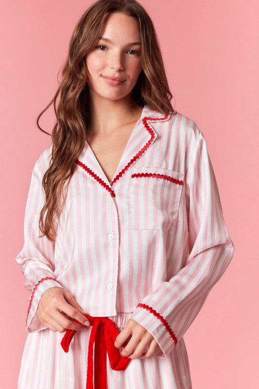 Merry & Bright Satin PJ Set
