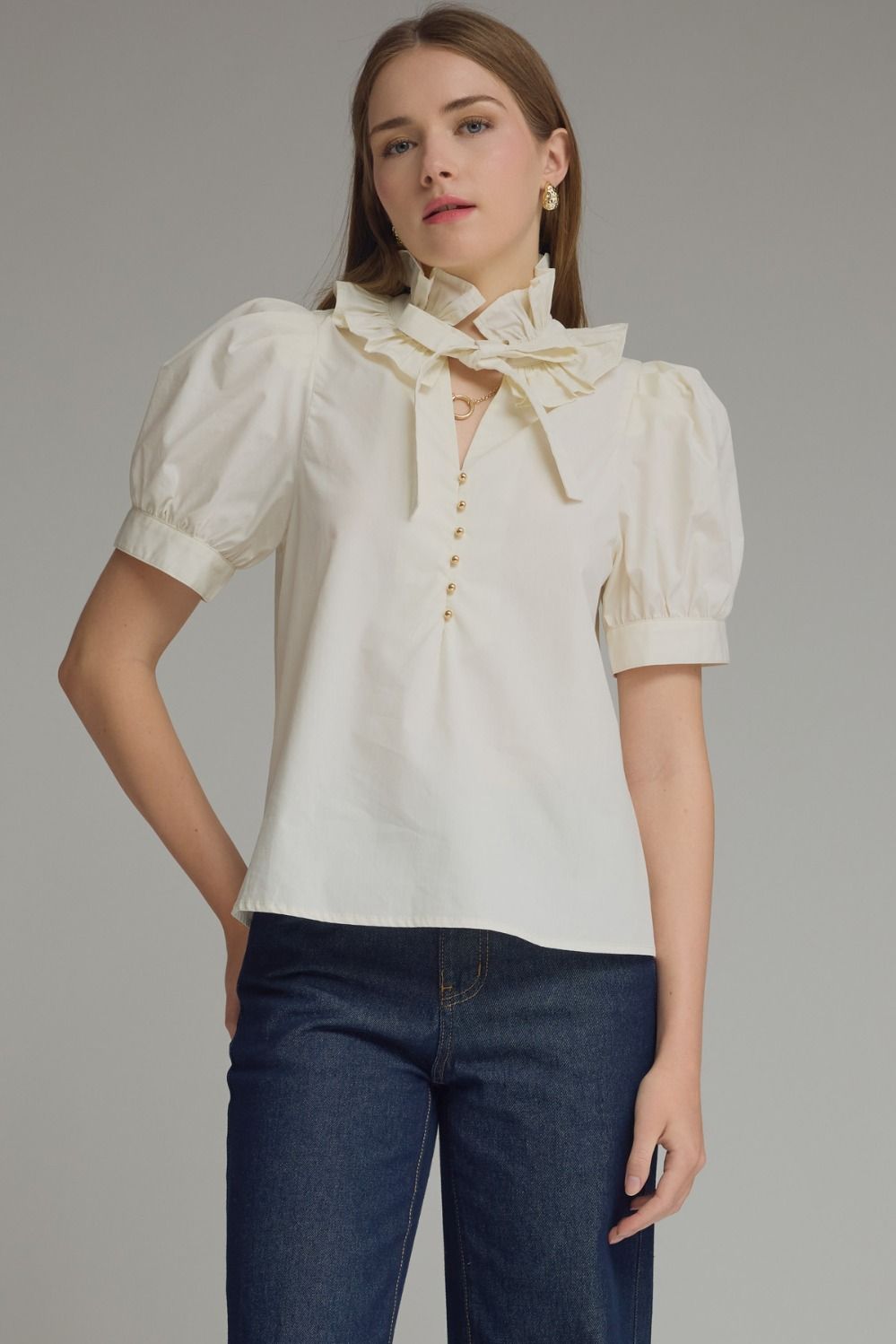 The Eleanor Bow Blouse