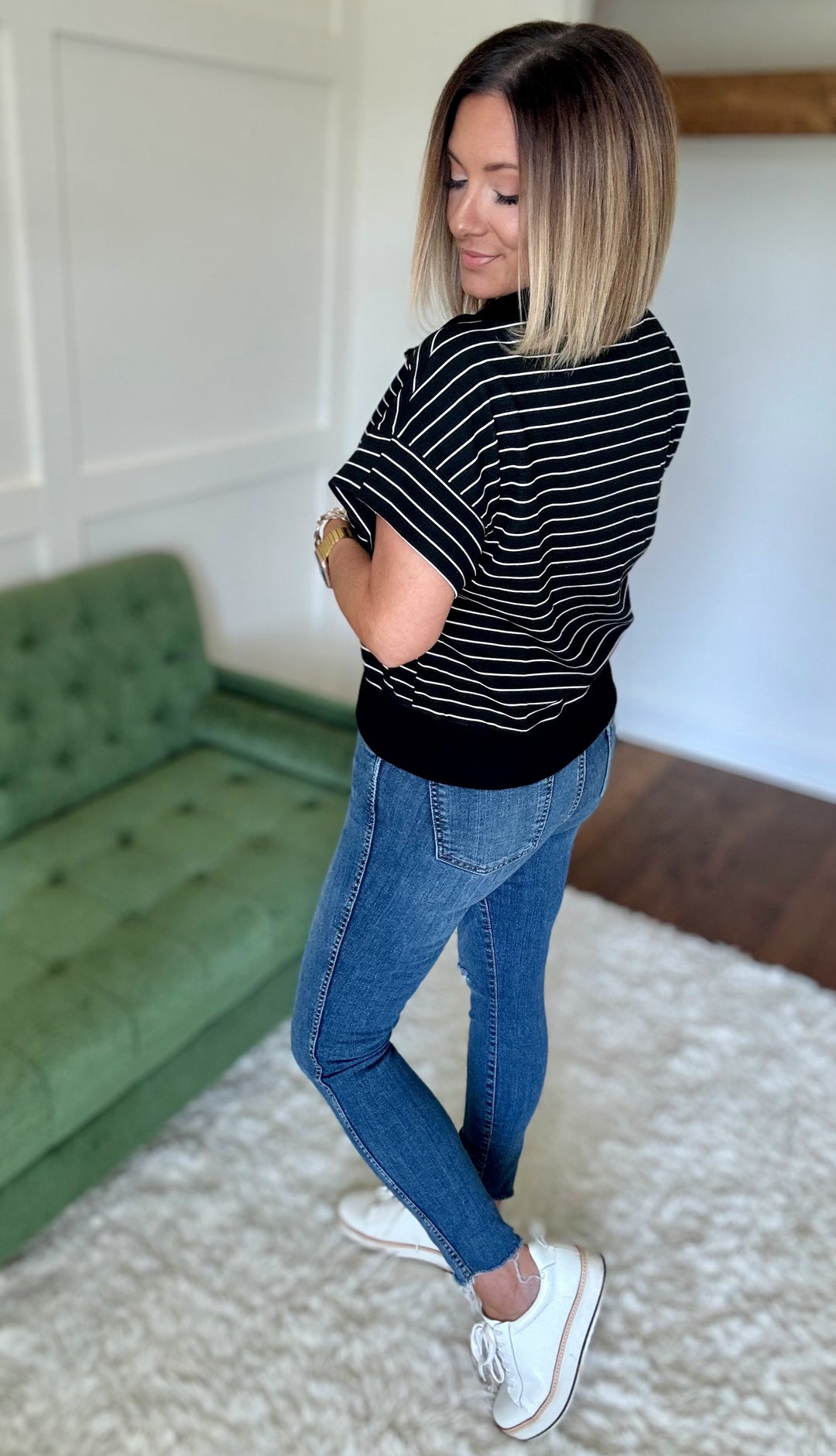 The Stripe Dolman Sleeve