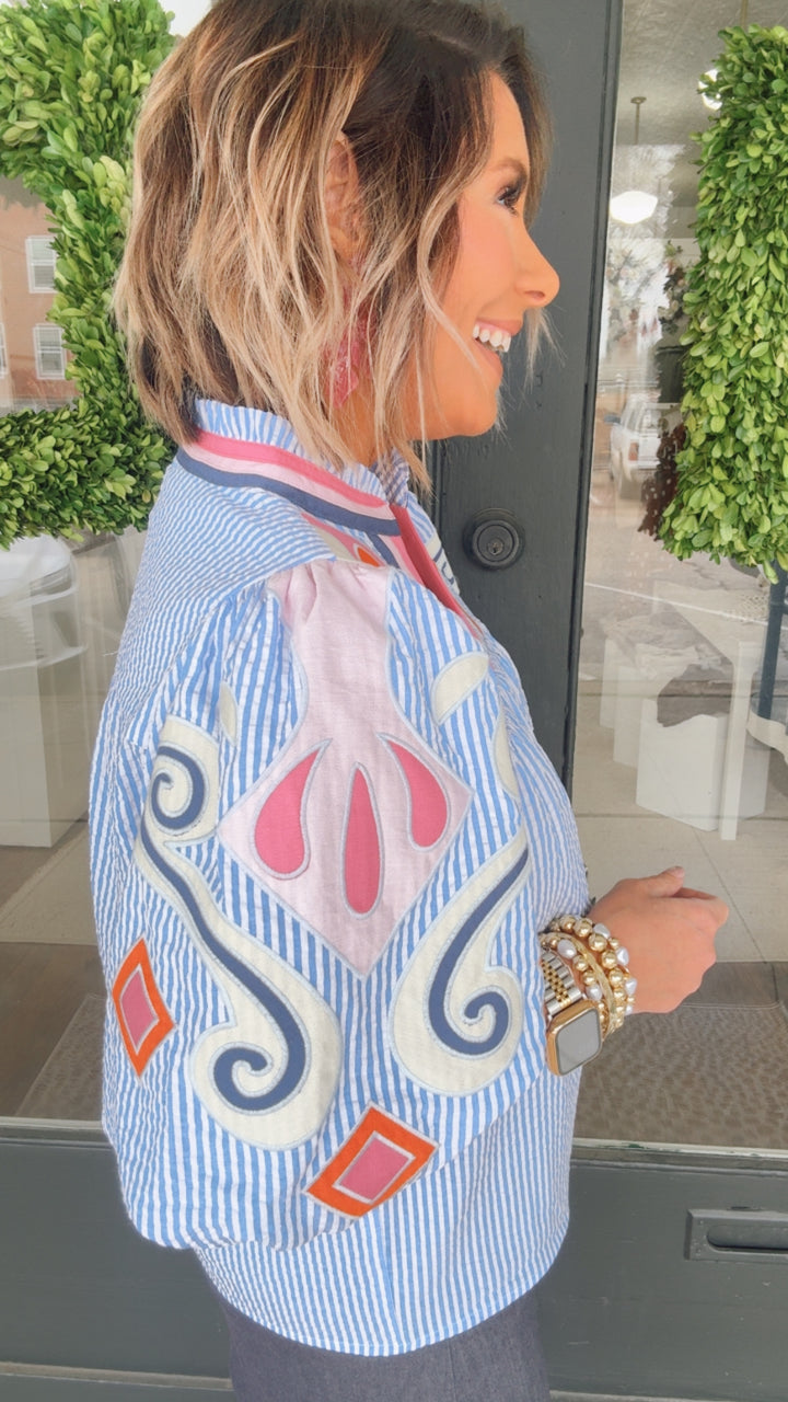 THML Harbor Art Blouse