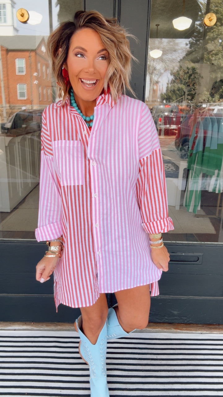 The Downtown Darling Shirt Dress