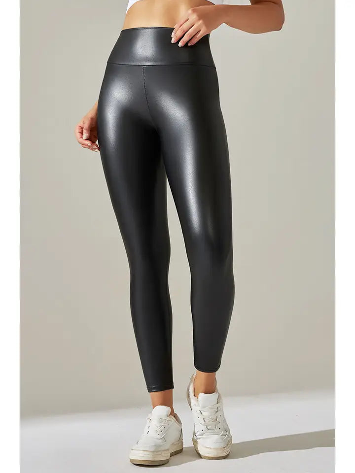 Faux Leather Legging