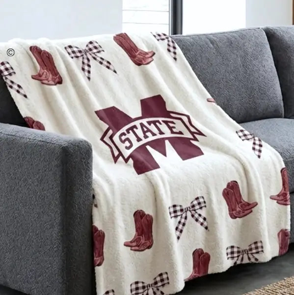 Mississippi State Luxury Blanket