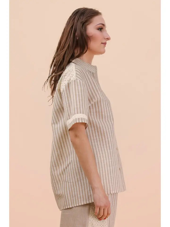 The Lace Contrast Top