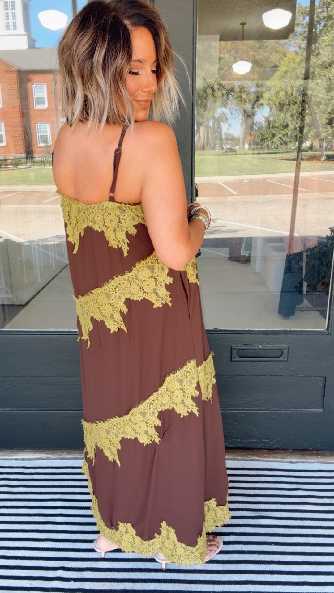 Golden Hour Lace Maxi Dress