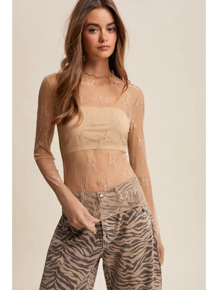 The Lace Mesh Top