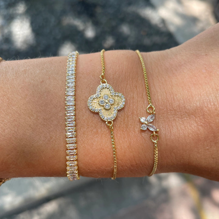 Claudia Gold Slider Bracelet