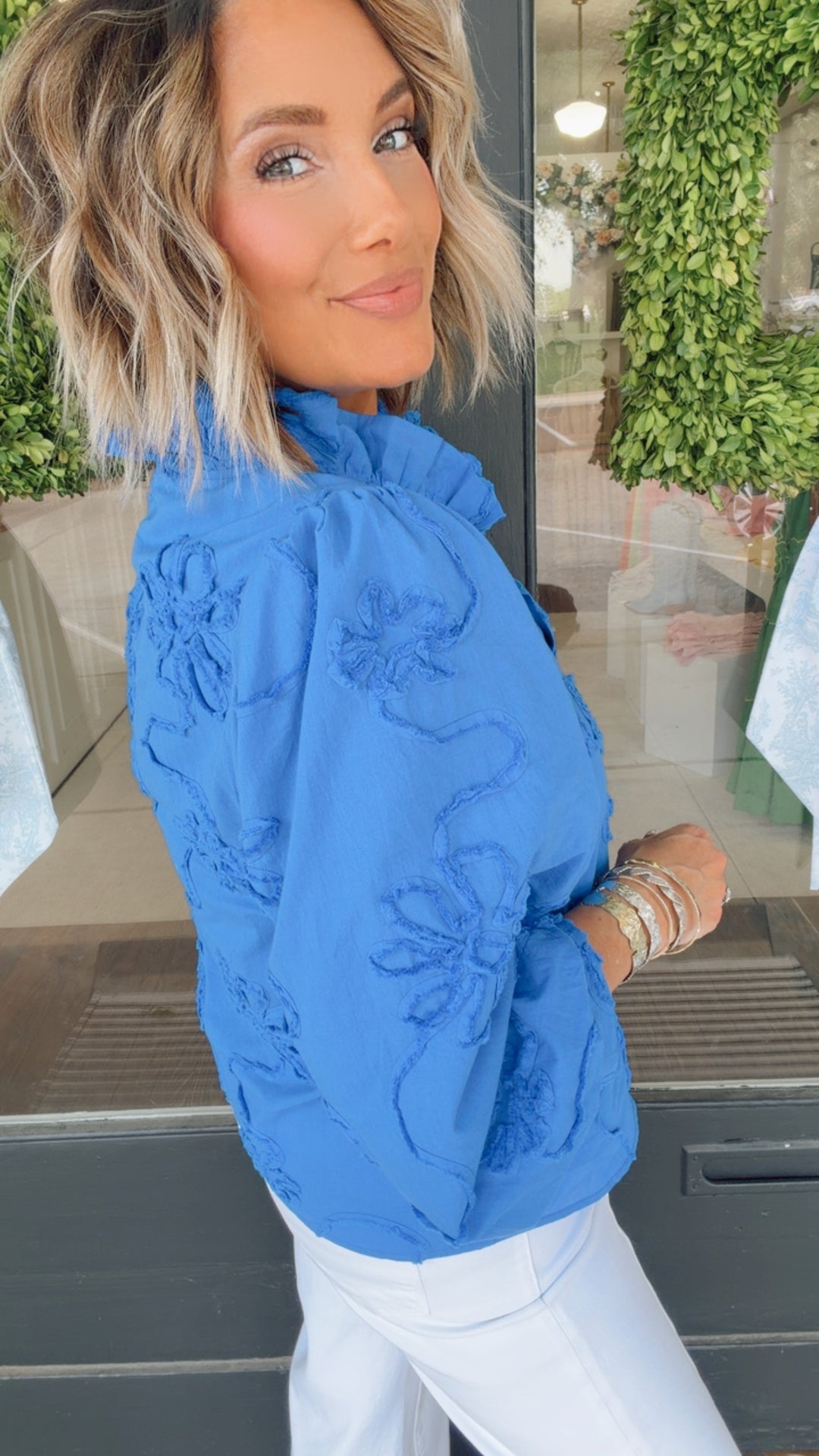 The Cobalt Charm Top