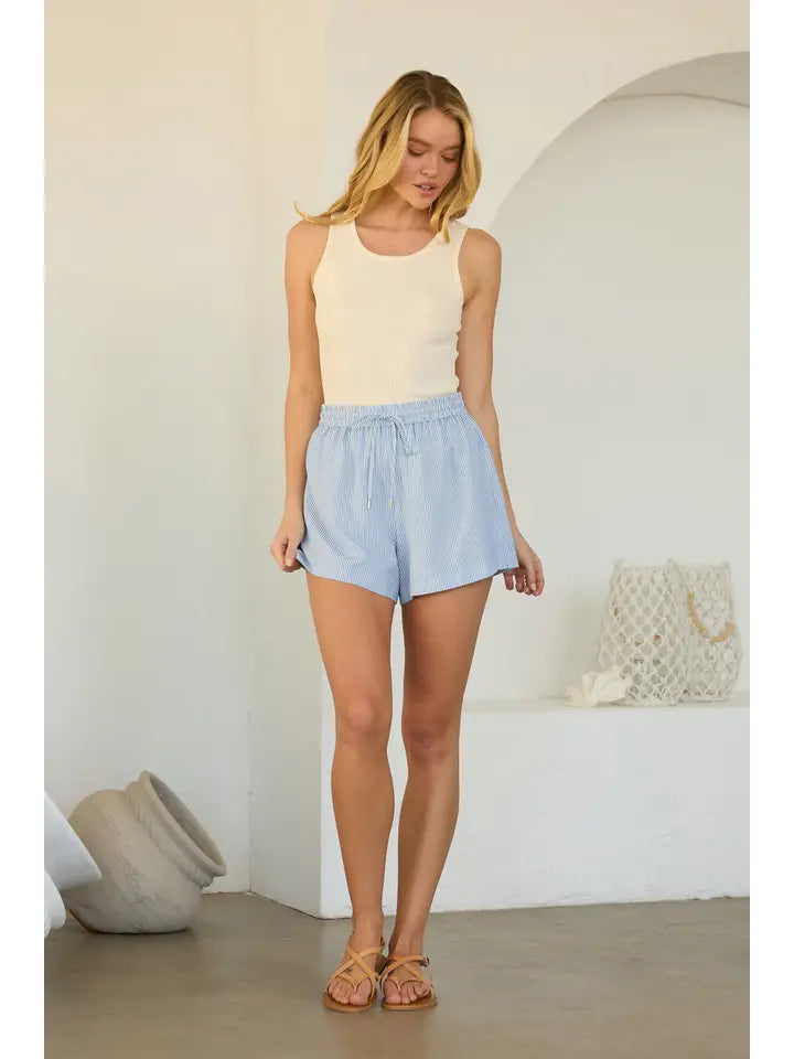 Skies are Blue Stripe Shorts