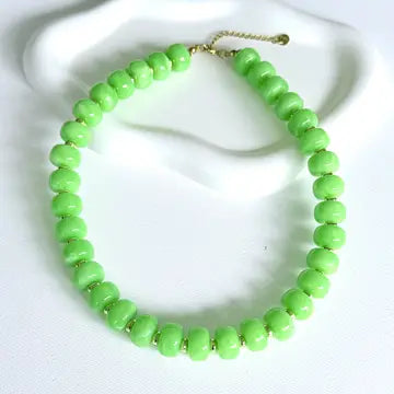 Chunky Resin Beaded Necklace