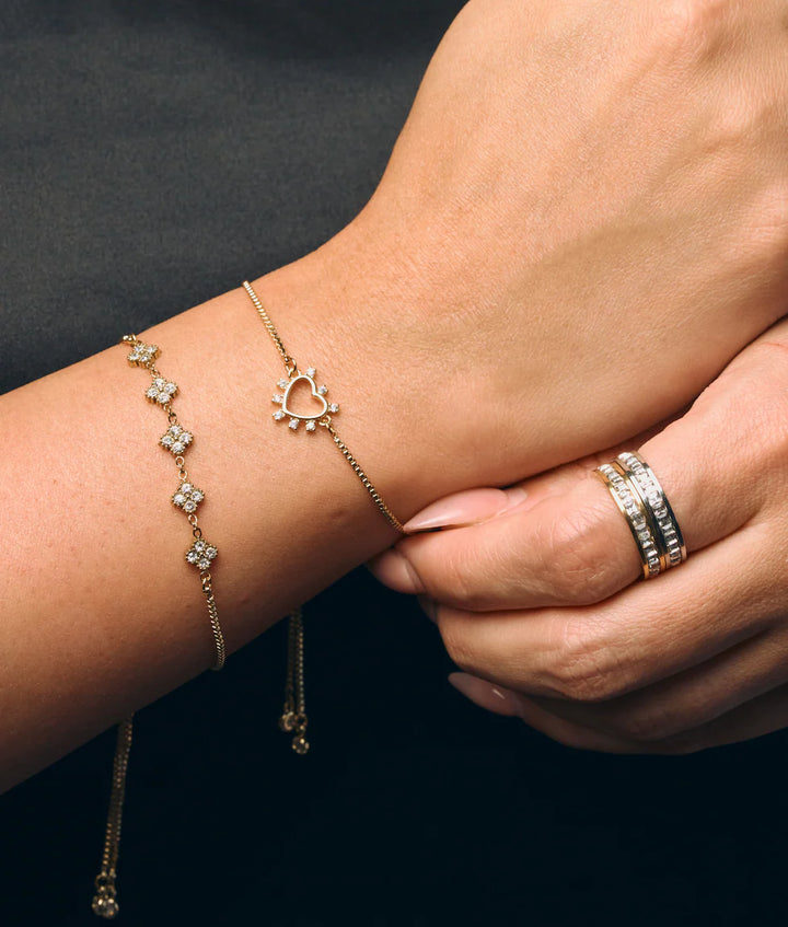 Krista Crystal Band Ring-Gold