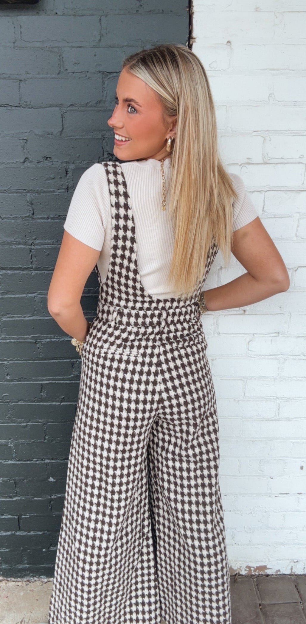 The Houndstooth Overall