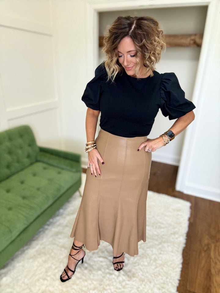 The Luxie Faux leather Skirt