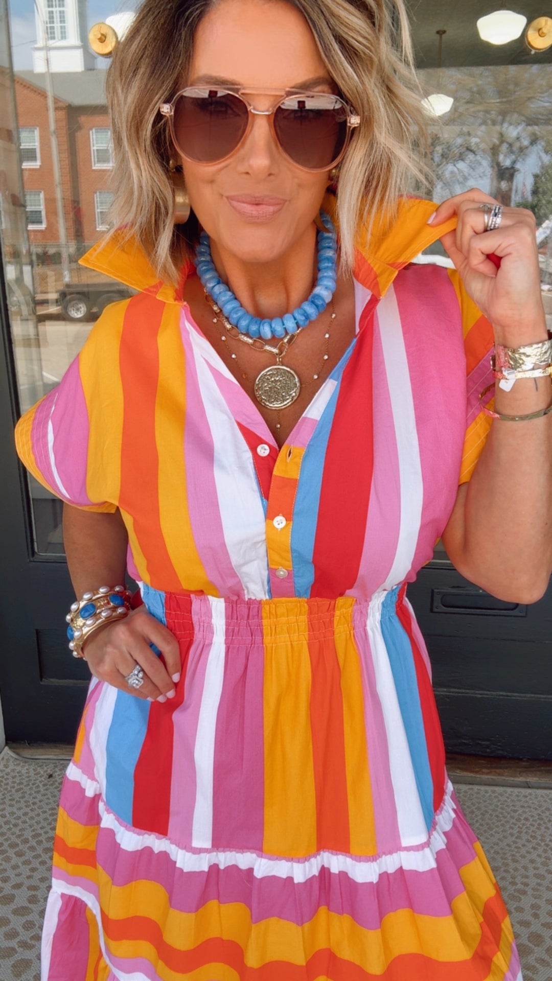 THML Color Catcher Maxi Dress