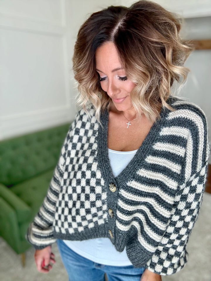 The Drop Shoulder Knit Cardigan