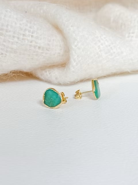 Easton Elle Irregular Green Stud