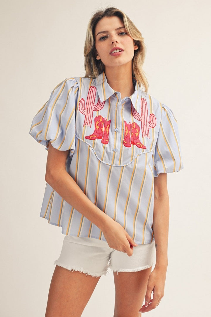 The Western Stripe Top