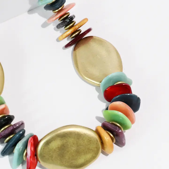 Golden Confetti Necklace