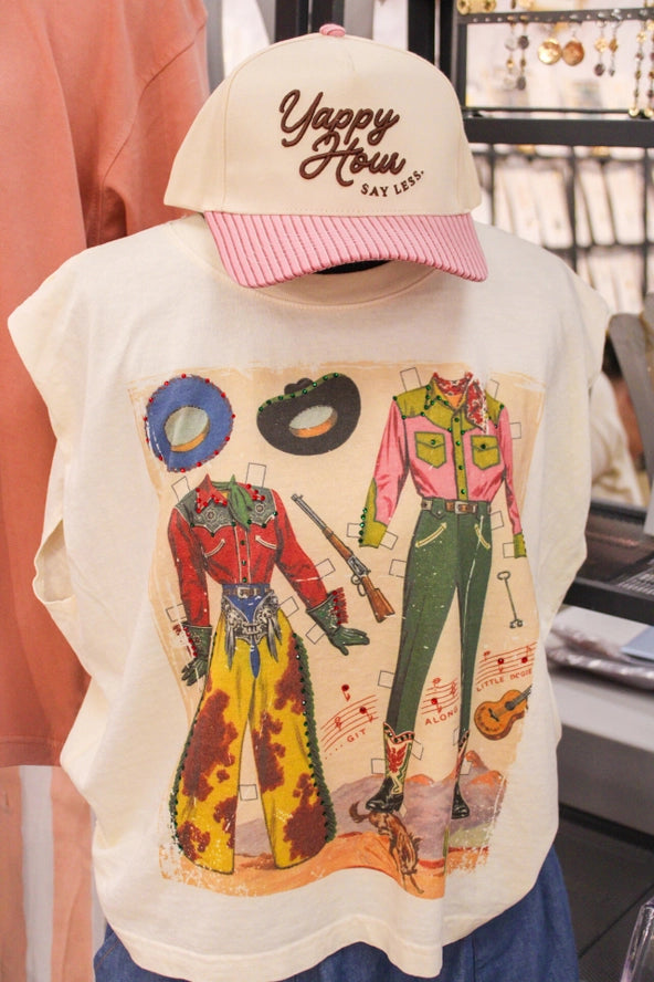 The Rhinestone Rodeo Paper Dolls Graphic Tee