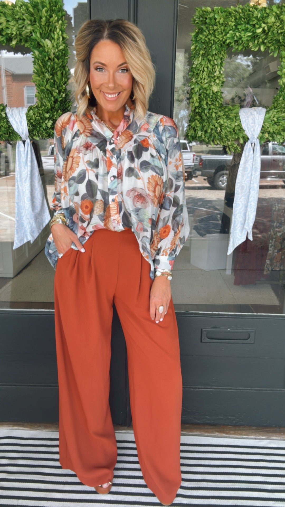 The Rust Wide Leg Pant