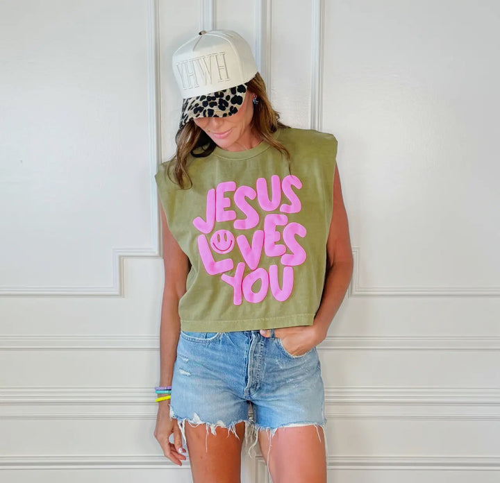 Jesus Loves You Mucle Tee