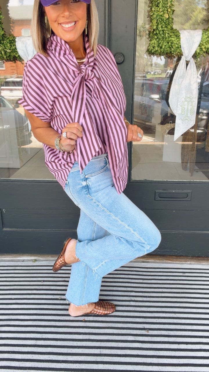 The Mocha Rose Bow Top