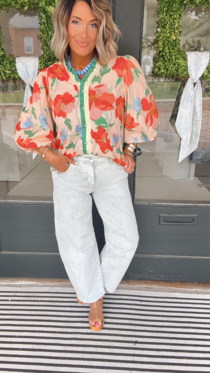The Poppy Garden Blouse