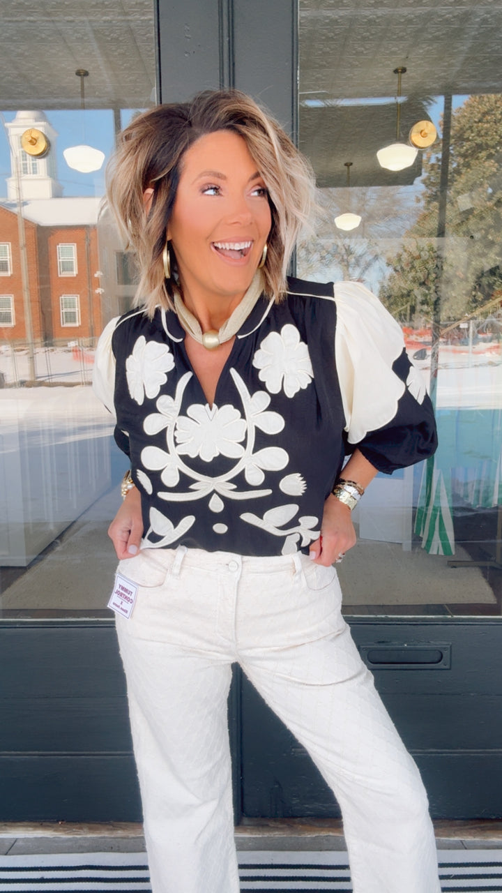 THML Midnight Bloom Top