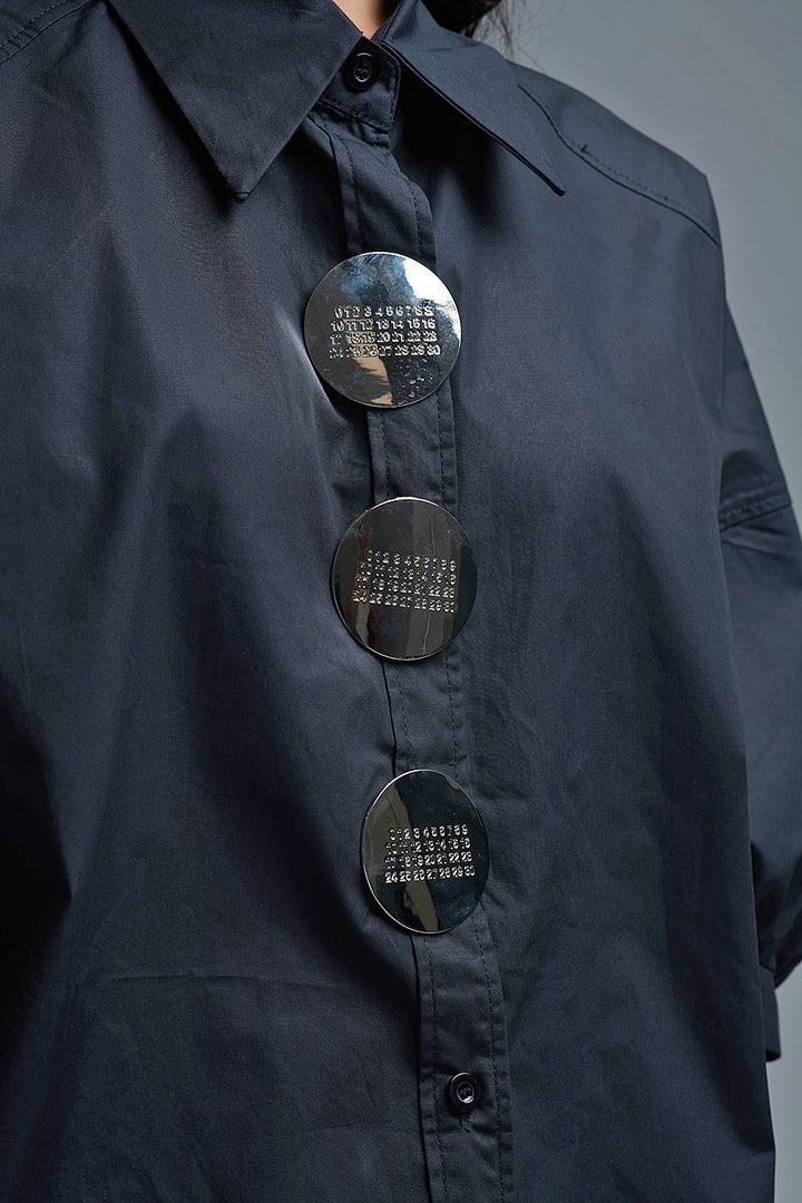 The Baylor Button Top