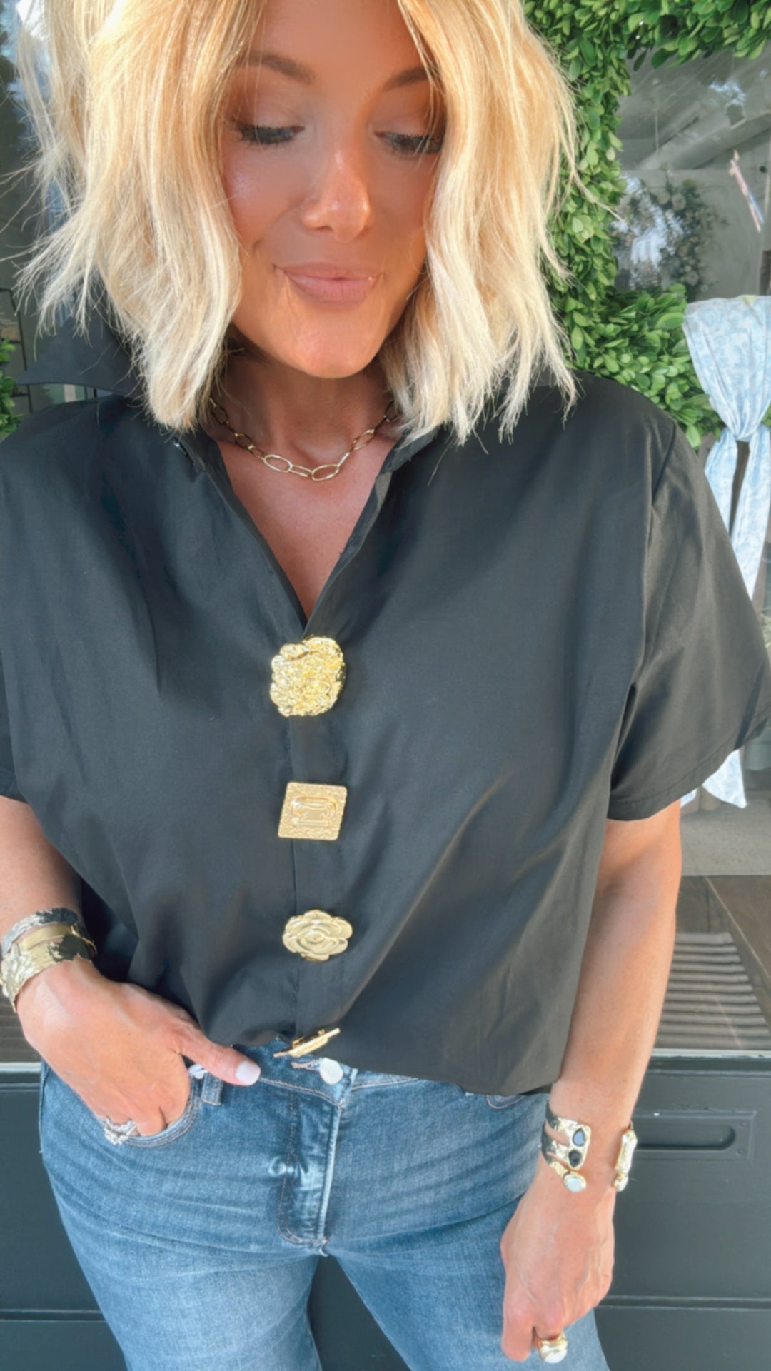 Golden Pins Blouse