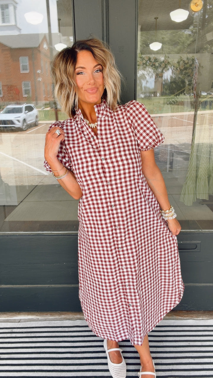 The Shelly Gingham Dress