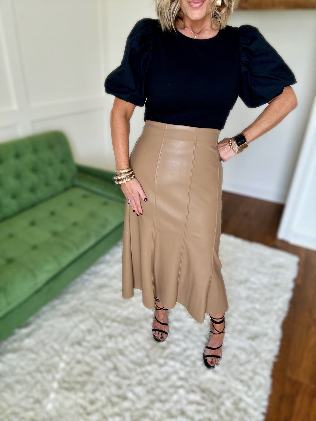 The Luxie Faux leather Skirt