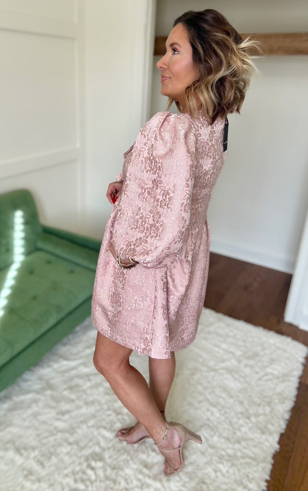 The Falling for You Textured Dress