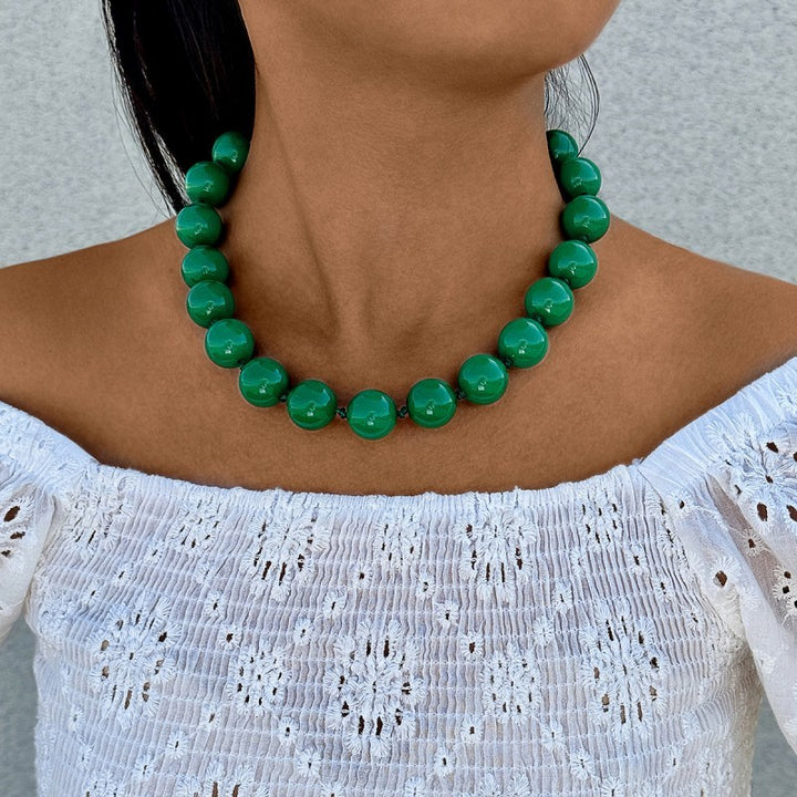 Boho Chunky Beaded Necklace