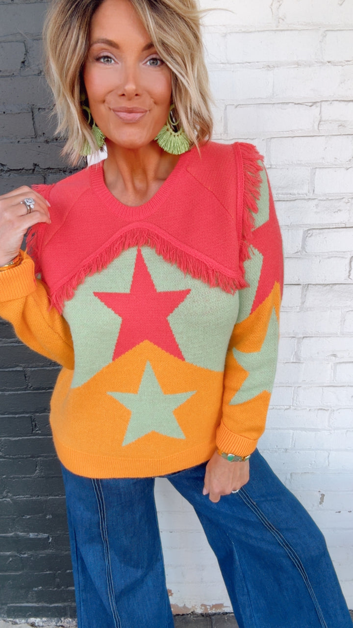 The Star Fringe Sweater