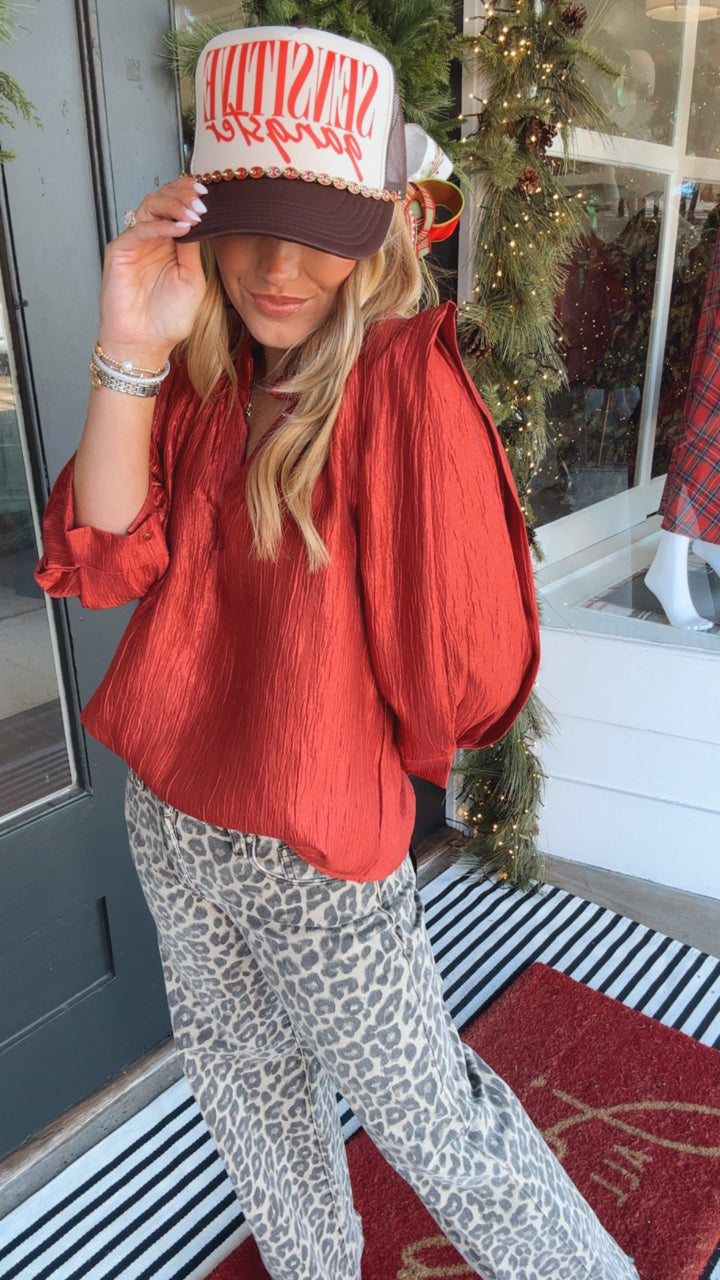 THML Short Sleeve VNeck Top