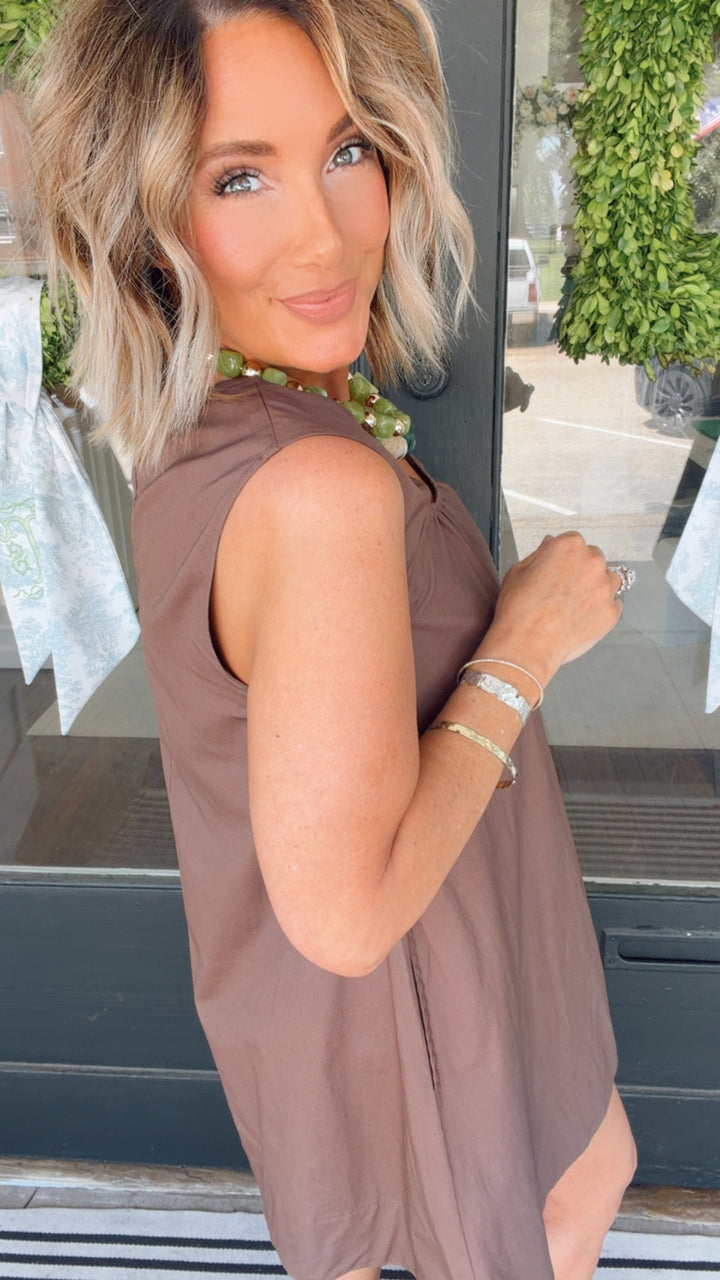 The Chestnut Charm Dress