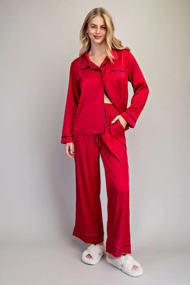 Classic Satin Pajama Set