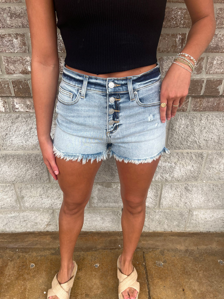 90's High Rise Denim Shorts