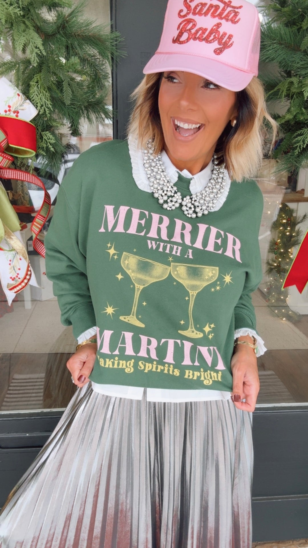 Merrier With A Martini Sweatshirt