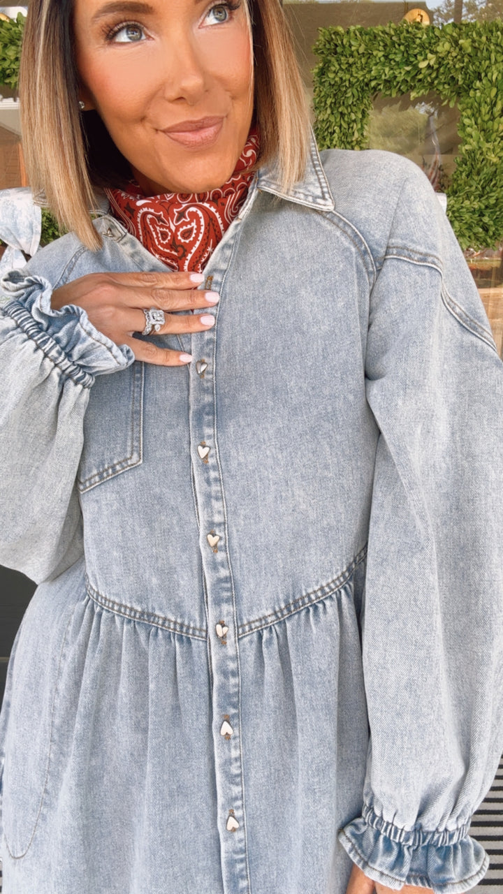 The Washed Denim Dress