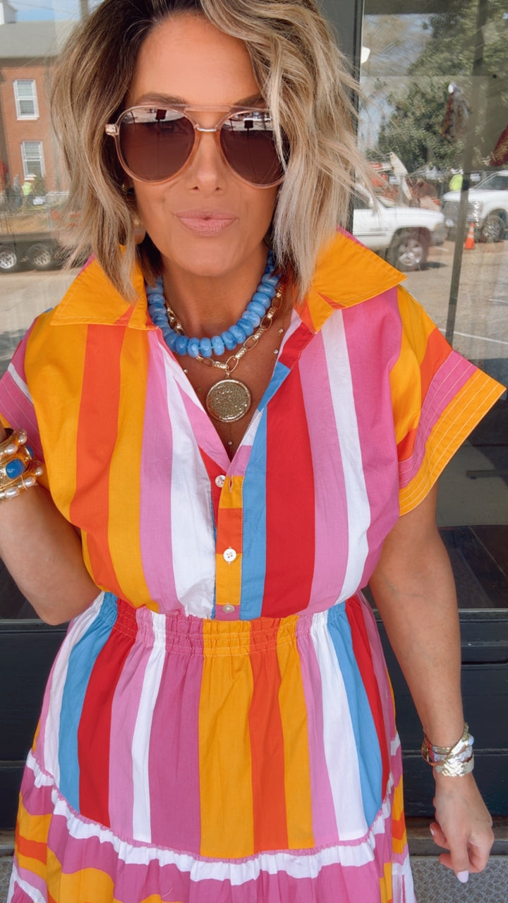 THML Color Catcher Maxi Dress
