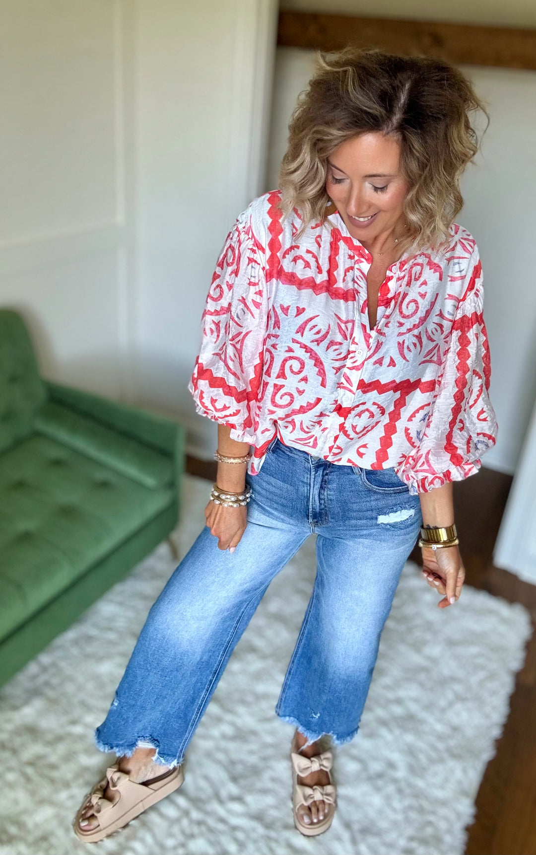 The Aztec Print Top