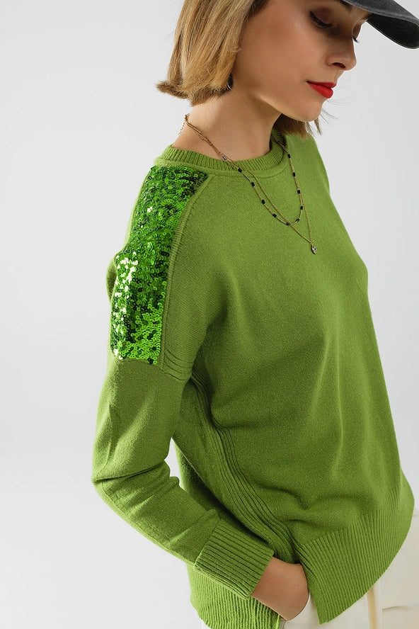 The Lime Light Sequin Sweater