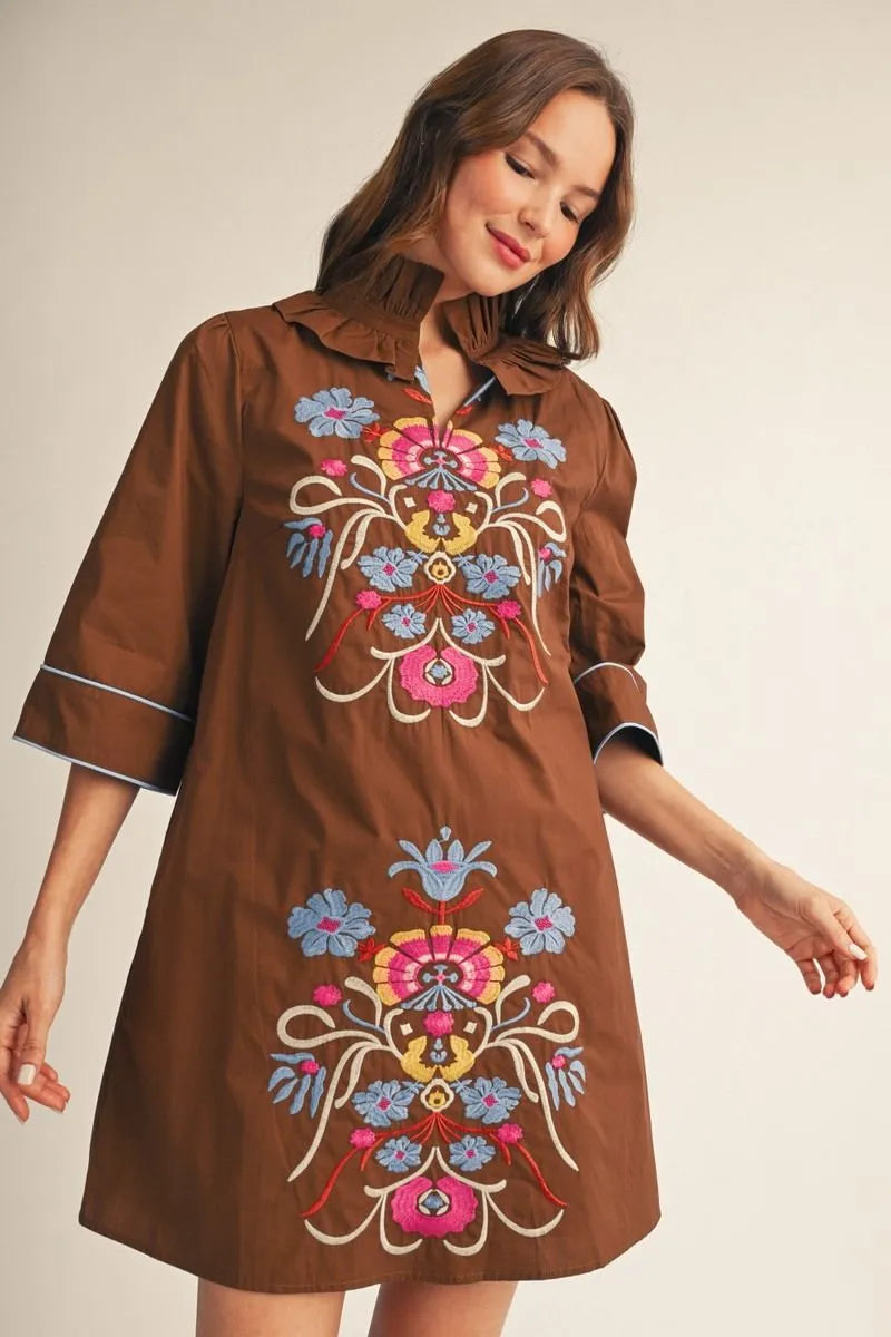 The Folk Art Floral Dress